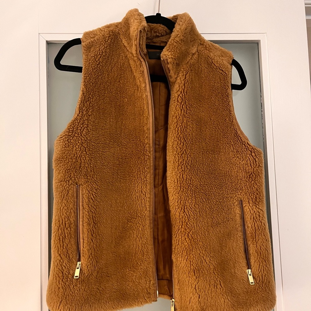 J.Crew faux fur vest